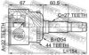 FEBEST 0810-029A44 Joint, drive shaft